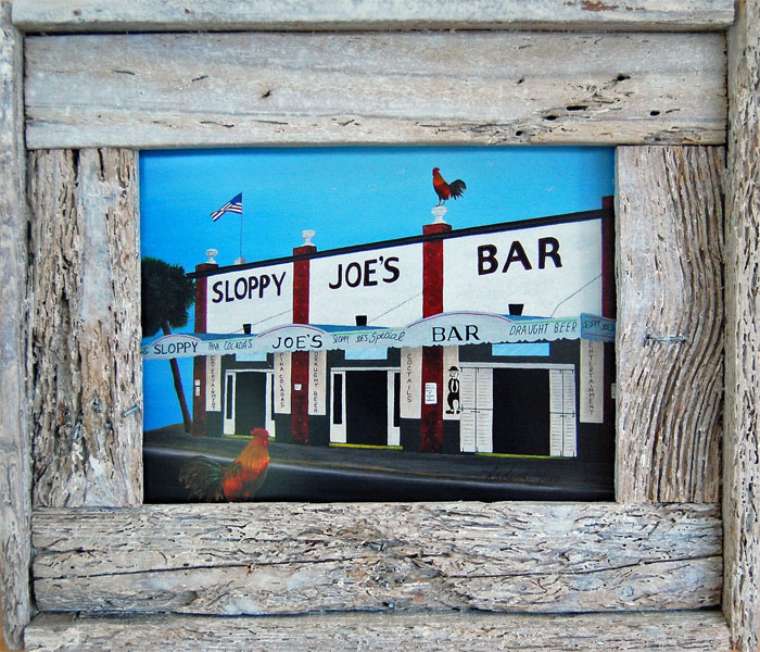 "Sloppy Joe's Bar With Roosters"