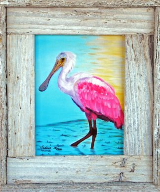 "Wading Roseate"