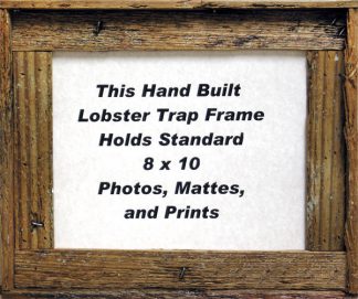 8" x 10" size nautical picture frame made from lobster trap wood