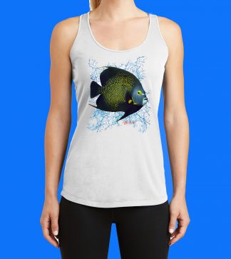 French Angelfish with Splash Tank Top