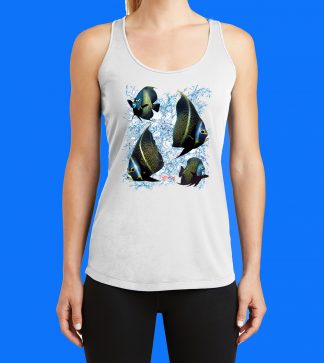 4 Angelfish and Splash Tank Top