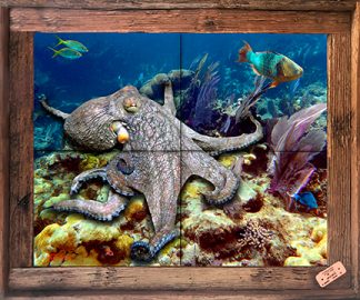 "Strolling on the Reef" Tile Mural
