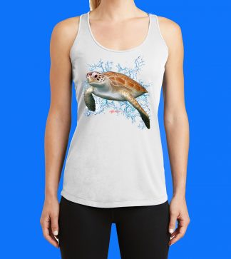 Turtle #3 with Splash Tank Top