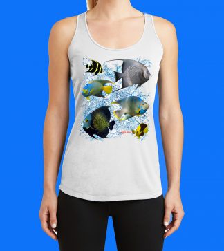 6 Angelfish with Splash Tank Top