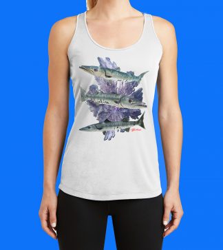 Barracuda Trio with Seafan Tank Top
