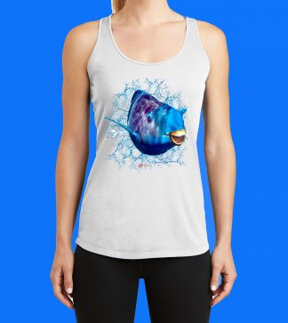 Blue Parrotfish with Splash Tank Top