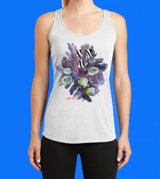 Butterfly Fish and Seafan Tank Top