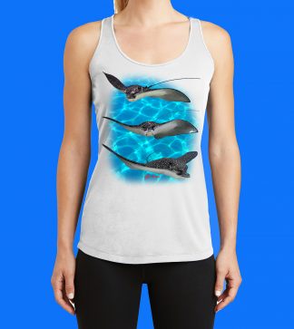 3 Eagle Rays in the Shallows Tank Top