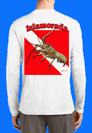 Long Sleeve Lobster Dive Flag Shirt