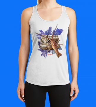 Lobster with Trap and Seafan Tank Top