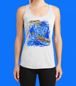 4 Lobster with Ocean Tank Top