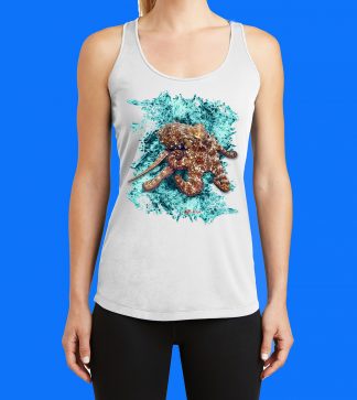Octopus with Turquoise Ocean Tank Top