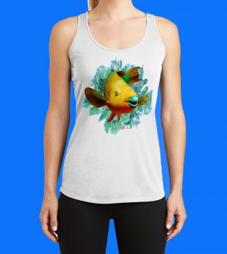 Rainbow Parrotfish with Seafan Tank Top