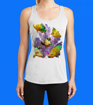 Parrotfish and Seafan Tank Top