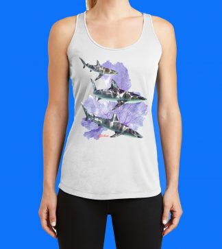 Reef Shark x3 with Seafan Tank Top