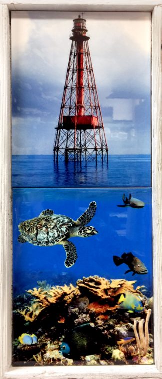 "Sombrero Reef Lighthouse with Reef"