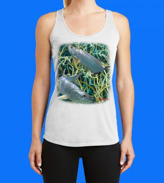 Tarpon x2 with Coral Tank Top