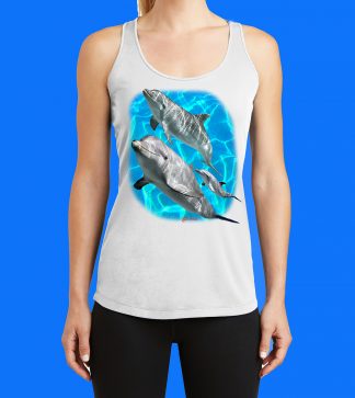 Three Dolphin with Surface Water Tank Top