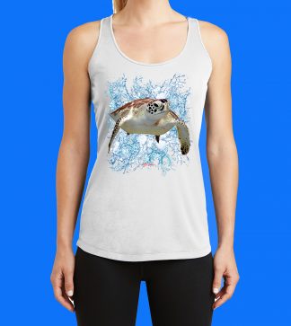 Turtle #8 with Splash Tank Top