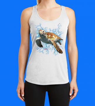 Turtle #9 with Splash Tank Top