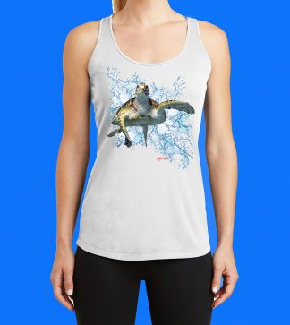 Turtle #5 with Splash Tank Top