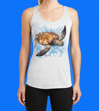 Turtle #7 with Splash Tank Top