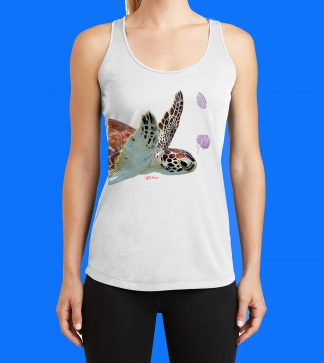 Turtle with Jelly Fish Tank Top