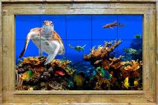"Turtle Reef" Tile Mural