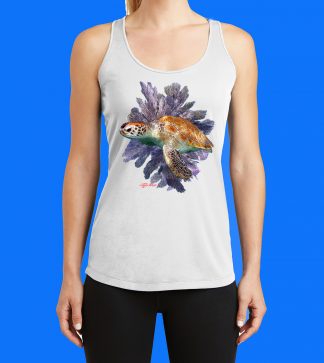 Turtle #11  with Seafan Oil Tank Top