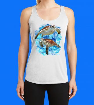 Two Turtles in the Sea Tank Top