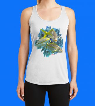Yellowtail Trio with Seafan Tank Top