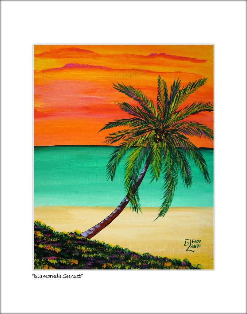 "Islamorada Sunset" Lobster Trap Art