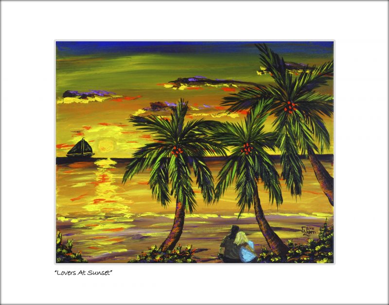 "Lovers at Sunset"