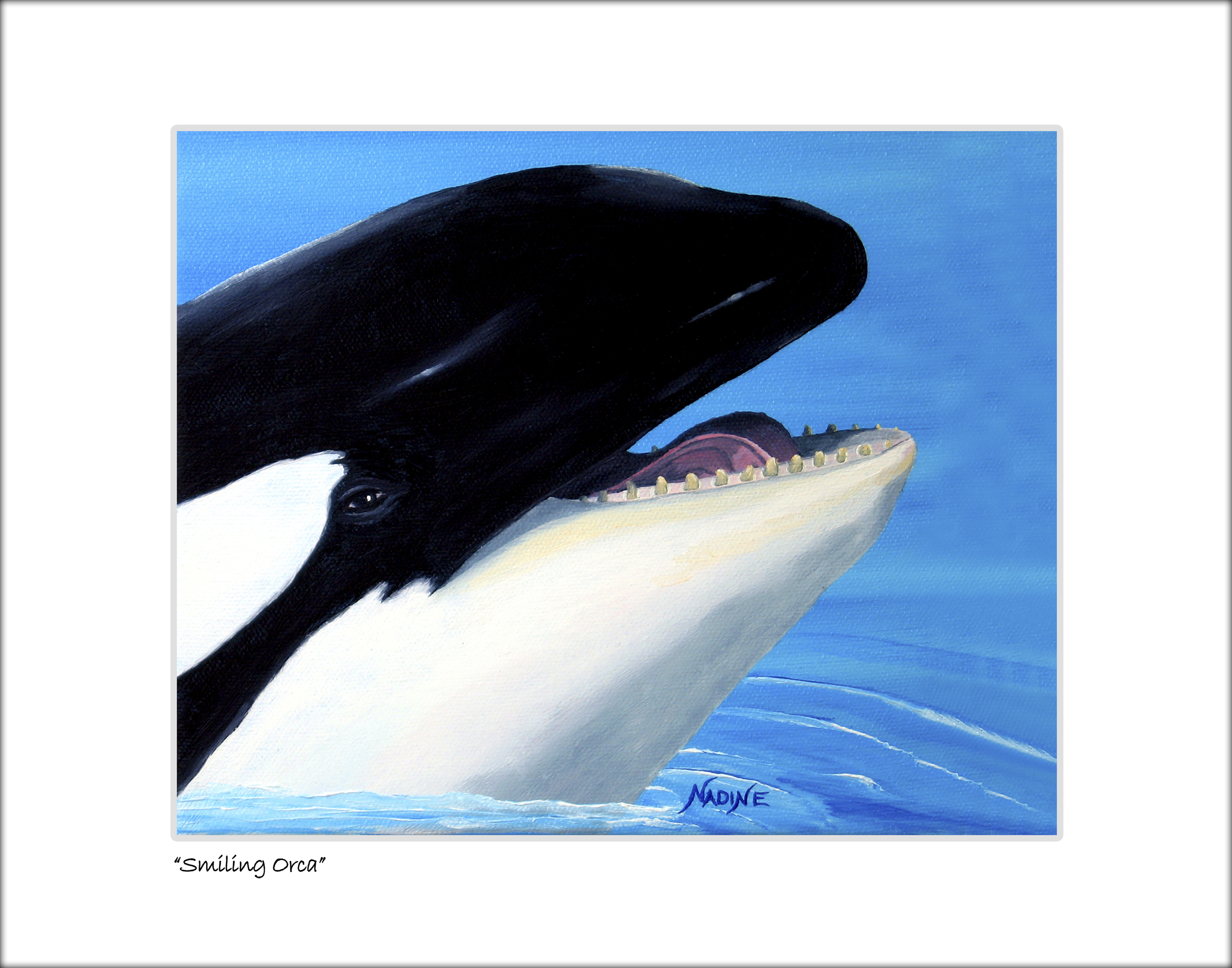 Orca Whales Straight Tumbler, Seamless Design, Seamless Skin