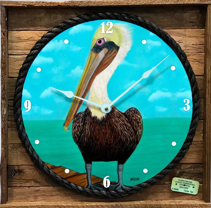 "Show Me the Fish" Framed Clock
