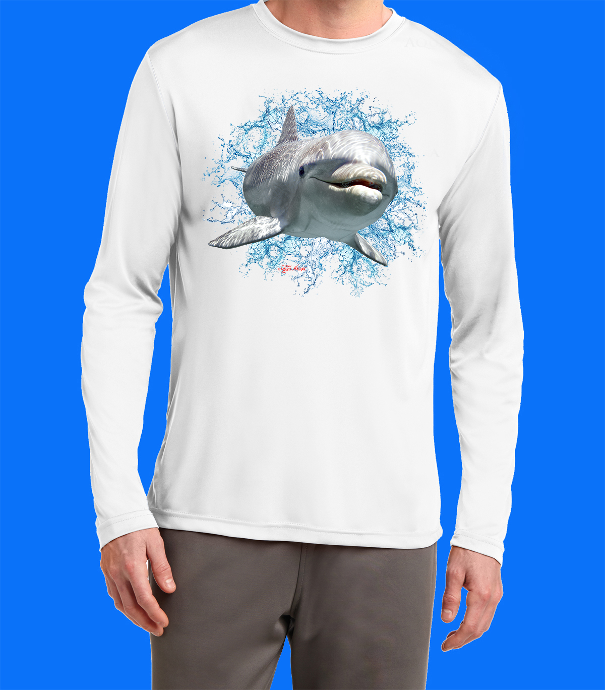 Long Sleeve Dolphin Splash Shirt - Image 4
