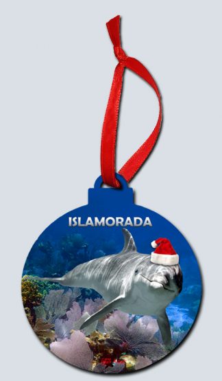 "Dolphin with Santa Hat"
