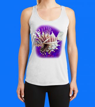 Lionfish with Ocean Purple Tank Top