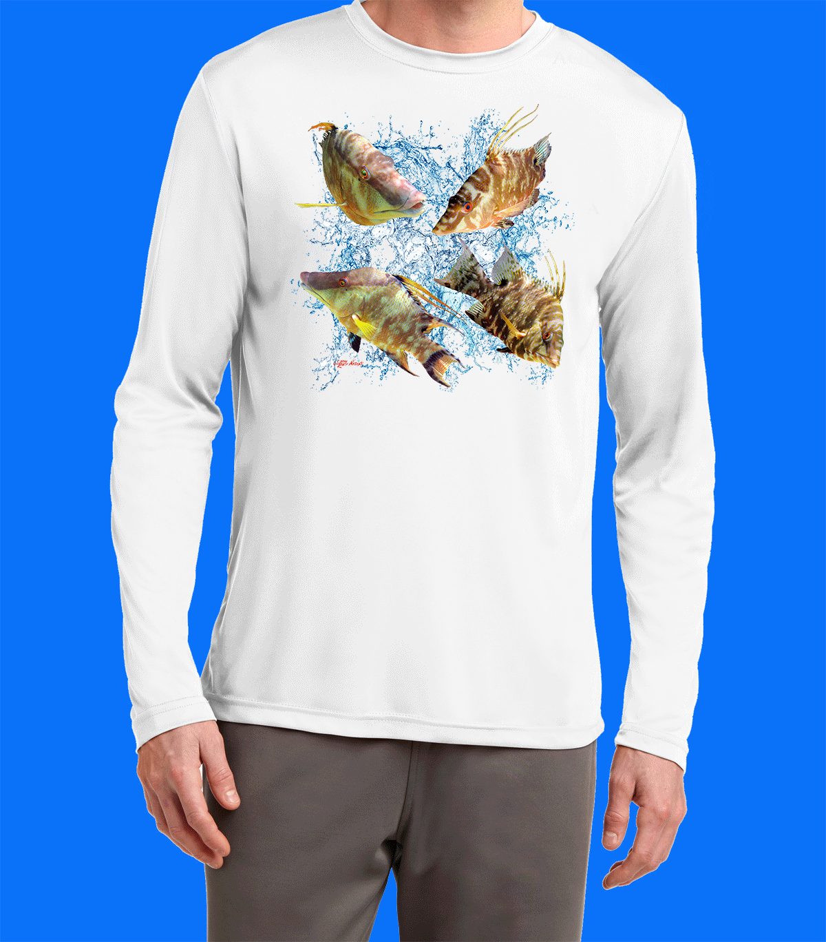 Long Sleeve Hogger Splash Shirt - Image 4