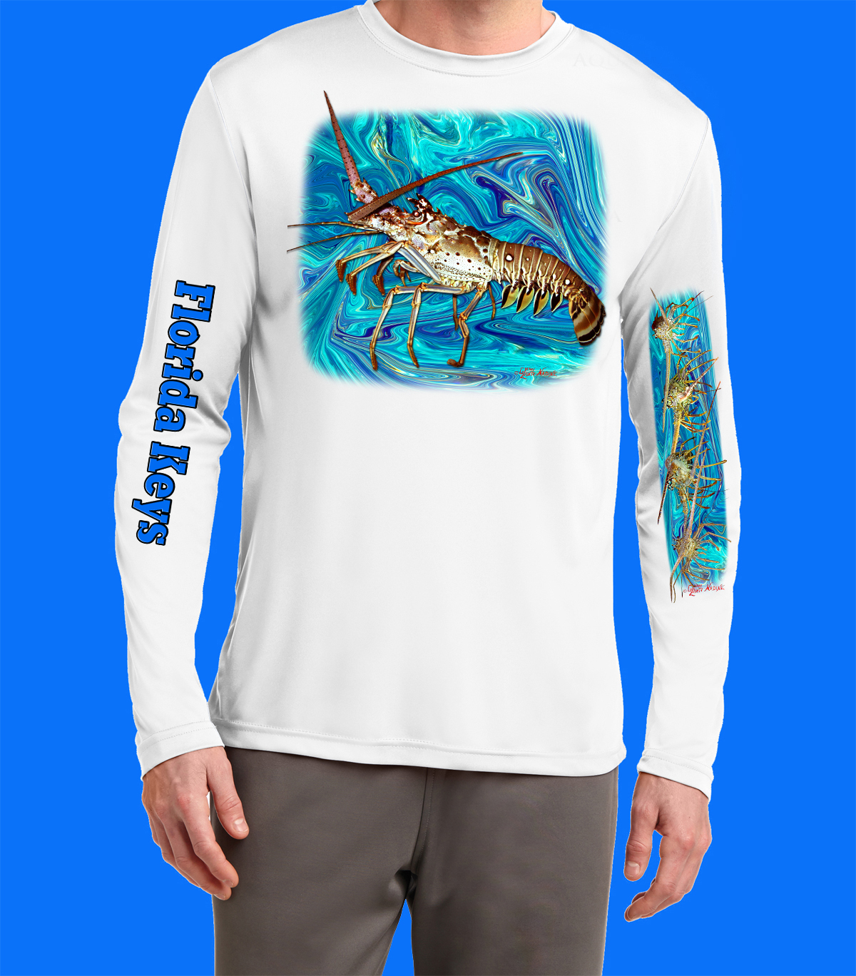 Long Sleeve Lobster Swirl Shirt - Image 3