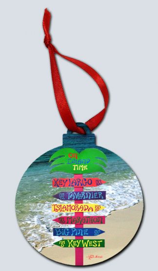 "Mile Marker Sign Beach 2"