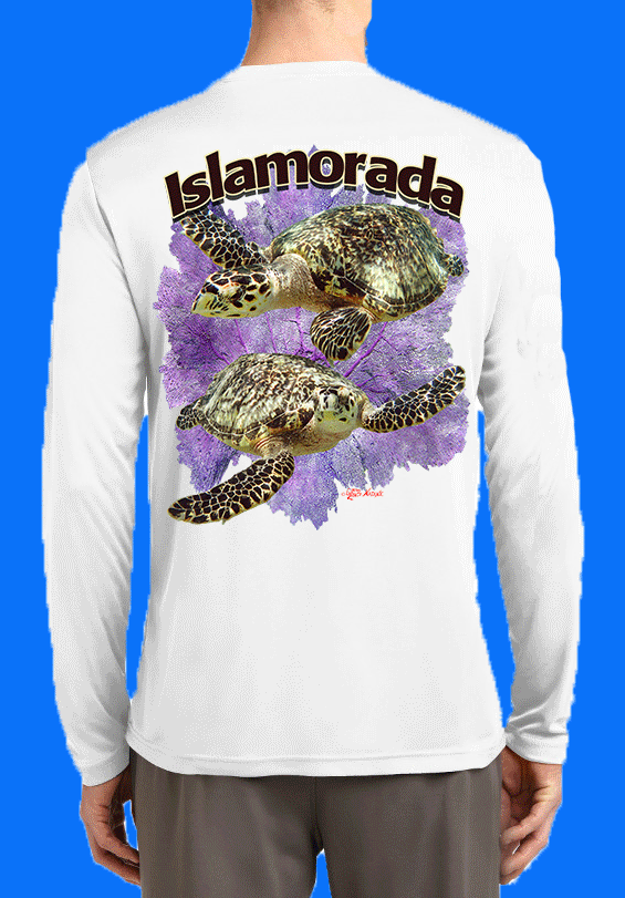 Long Sleeve Turtle and Seafan Shirt
