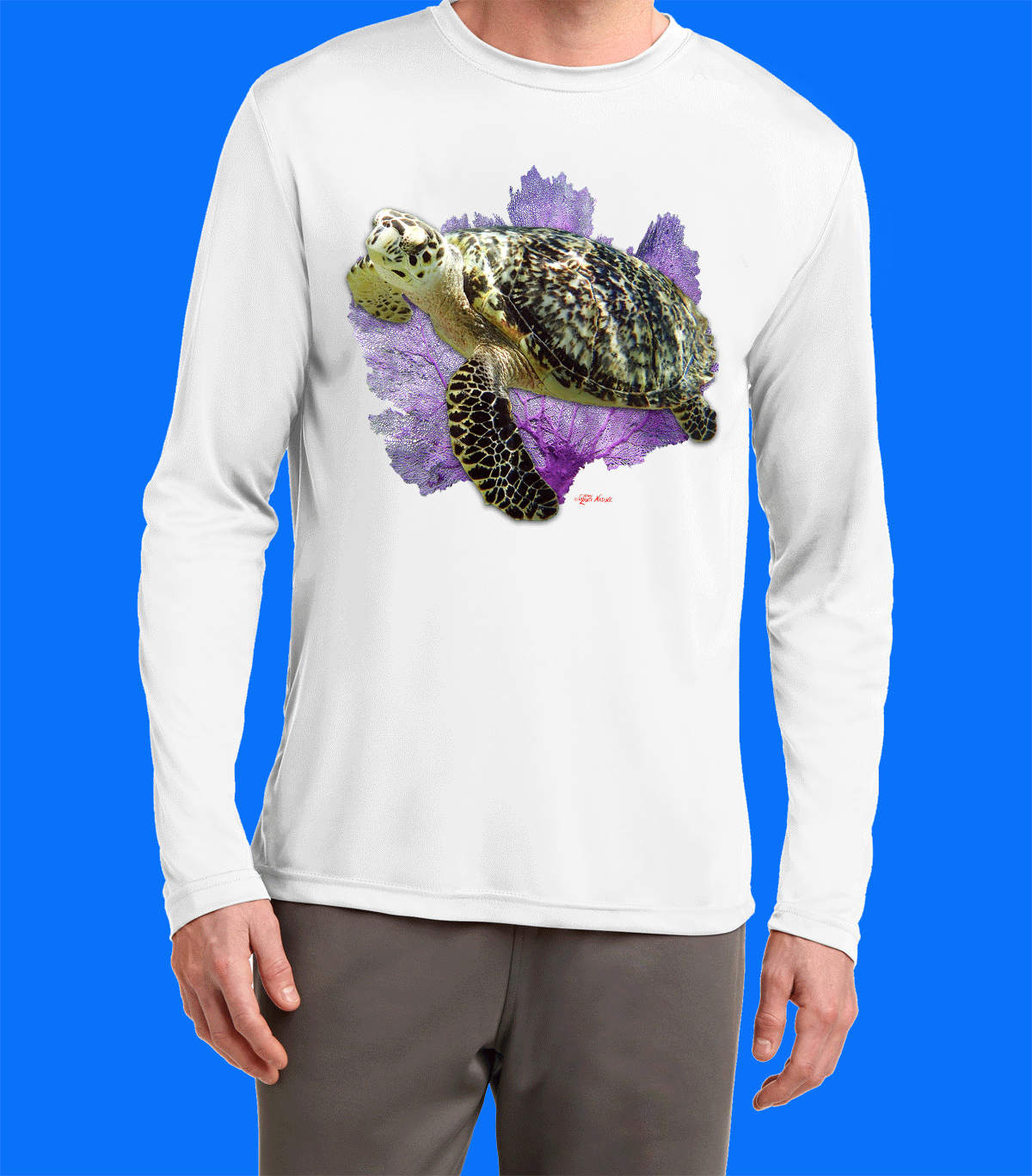 Long Sleeve Turtle and Seafan Shirt - Image 2
