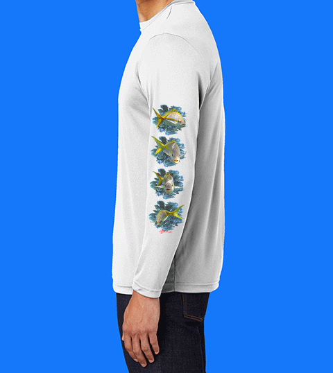 Long Sleeve Yellowtail Seafan Shirt - Image 3