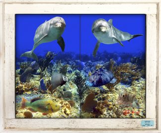 "Dolphin Duo" Tile Mural