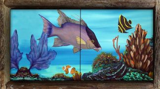 "Hogfish on the Reef" 2 Tile Mini Mural