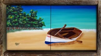 "My Lucky Day" 2 Tile Mini Mural