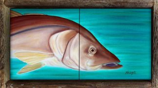 "Sideliner" 2 Tile Mini Mural