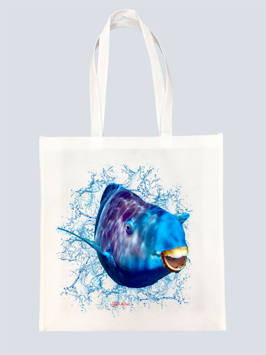 "Blue Parrotfish" Tote Bag