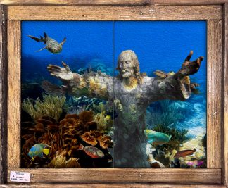 "Christ of the Abyss Oil" Tile Mural